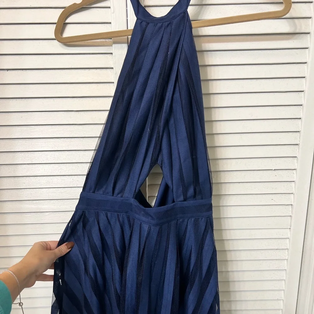 Amur Twilight Blue Leonie Halter Dress - Picture 2 of 7
